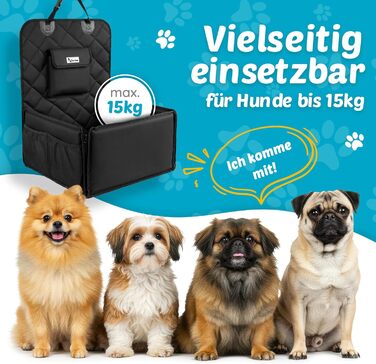 Автокрісло для собак з дозатором кульок для прибирання - зручне автокрісло для маленьких собак | Зручне та безпечне