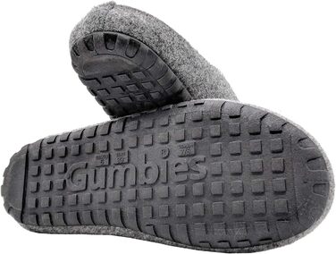 Тапочки Gumbies з перероблених матеріалів - антиковзаюча та стійка підошва, знімна устілка, зігріваючі, для дому та вулиці - сіро-рожеві, 40