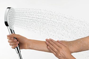 hansgrohe Crometta Shower Set, 0.65 m, water-saving, White/Chrome