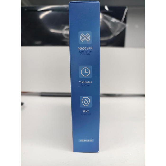 Електрична зубна щітка Demita зі звуковою технологією, 8 насадок, 40000 VPM, 5 режимів, швидка зарядка (30 днів роботи), чорний та рожевий кольори, у комплекті з кейсом S1