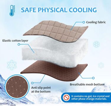 Кühlmatte für Hunde NIBESSER - Охолоджуючий килимок для собак NIBESSER, 40x30 см, коричневий