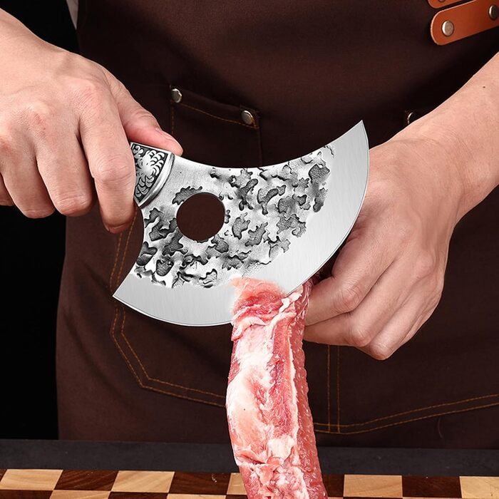 Японський ніж для обробки м'яса Doklasu, 10 см, ручна робота, сталь 5Cr15MoV, з піхвою