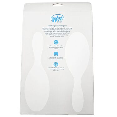 Щітка для волосся Wet Brush Original Detangler з м'якими IntelliFlex щетинками, для всіх типів волосся - 2 шт. (Рожевий та Ліловий)