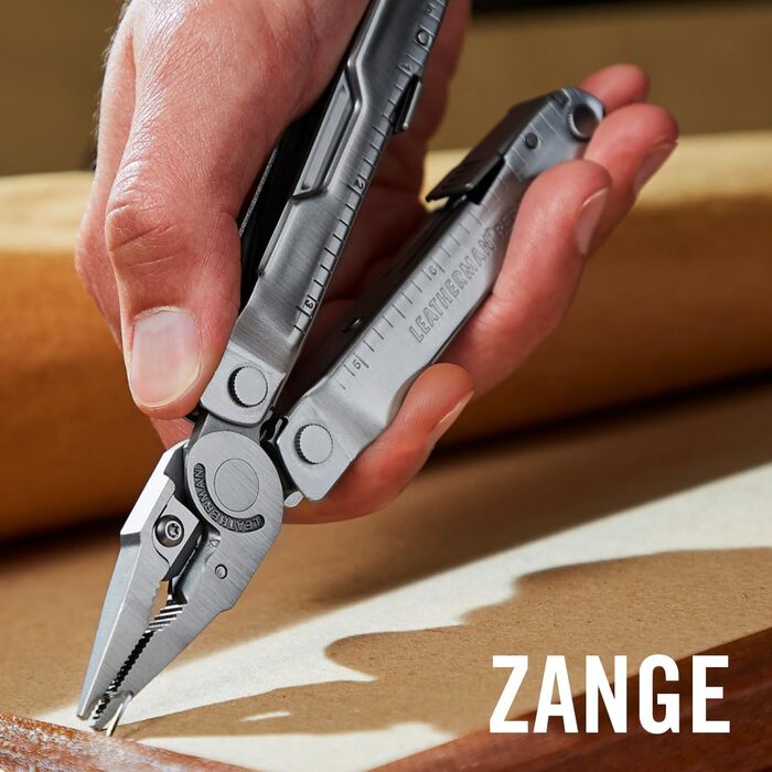 Мультитул Leatherman Rebar 17 інструментів для дому і кемпінгу, чорна нержавіюча сталь, чохол Molle, сріблястий