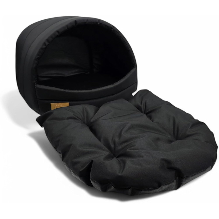 Будка для собак та котів ODOLPLUSZ - комфортна, миюча, чорна (M)