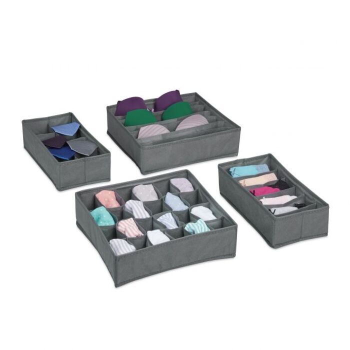 Relaxdays 4-piece Underwear Organizer Set