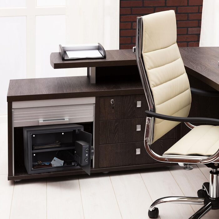 Сейф офісний Tresor COMPACT III, сталевий, чорний, з електронним замком, 20x31x20 см, 27 л