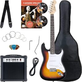 Електрогітара Rocktile Banger's Pack Sunburst (Комплект: підсилювач, тремоло, чохол, кабель, ремінь, медіатори, запасні струни, навчальний матеріал з CD/DVD)