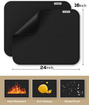 Термостійкий килимок під фритюрницю та кавомашину 40x60 см (2 шт.)