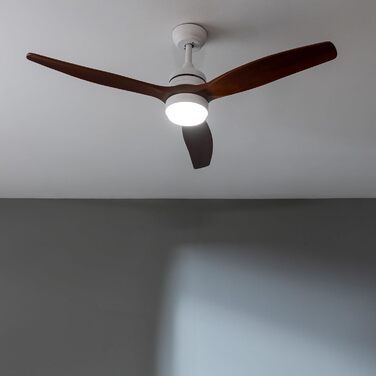 Стельовий вентилятор Cecotec EnergySilence Aero 5275 DarkWood з LED підсвіткою та пультом, 40W, 52 дюйми, DC мотор, зимовий/літній режим