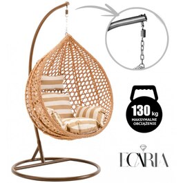 Підвісне крісло-гойдалка на стійці Ecarla, 110 см, до 130 кг