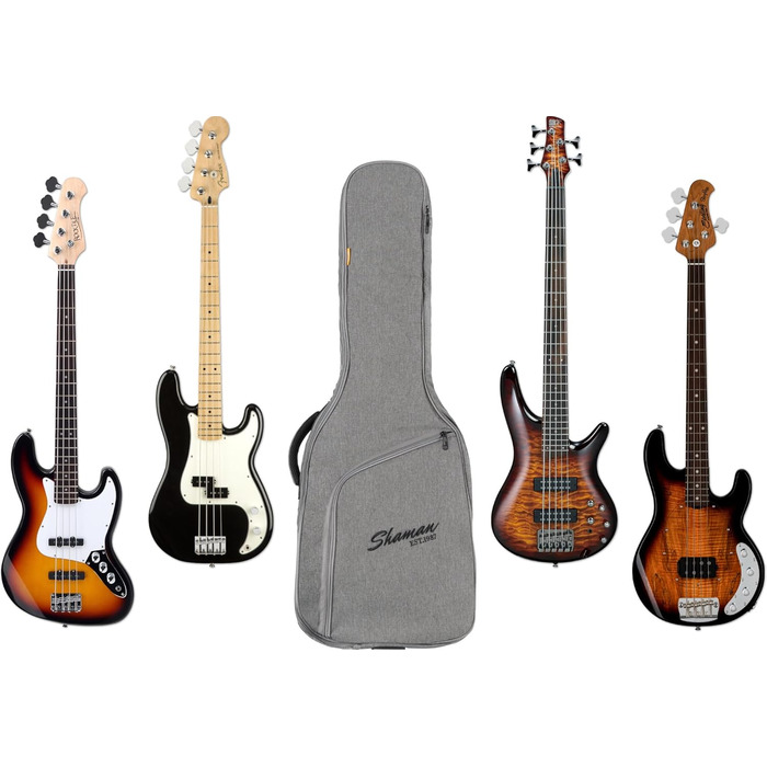 Чохол для гітари Shaman WGB-115 GY Premium-Line (для акустичної та електрогітари) - водовідштовхуючий, з підсиленим ручним захопленням та регульованими лямками
