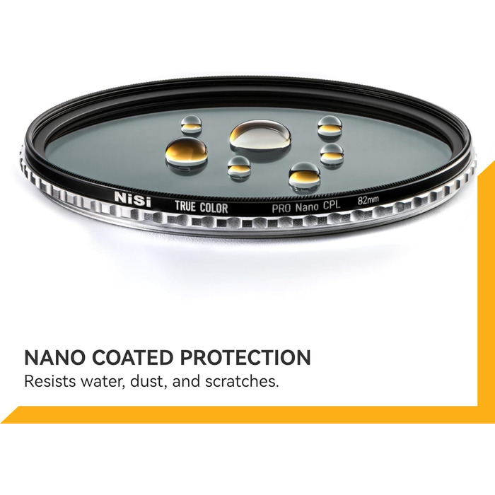 NiSi True Color CPL фільтр поляризаційний для об'єктива камери (58mm) з багатошаровим нанопокриттям та ультра-низьким відбиттям