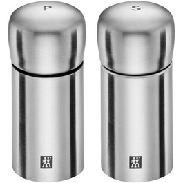 Набір млинків для спецій ZWILLING 2 шт, сіль і перець, нержавіюча сталь матова