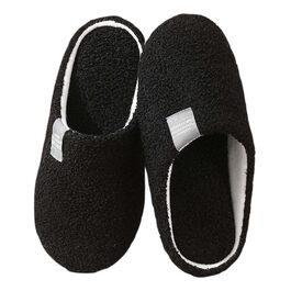 Чоботи додому зимові, плюшеві, теплі та зручні тапочки для дому та вулиці, антиковзні, дихаючі гостьові тапочки для жінок та чоловіків, чорні 40/41 EU