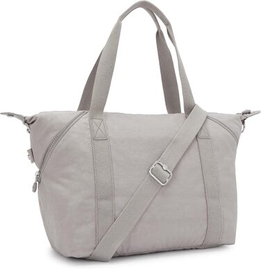 Сумка Kipling ART середнього розміру сіра Gris – оригінальна жіноча сумка через плече