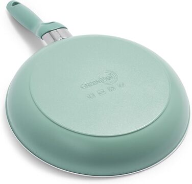 Набір сковорідок GreenPan Rio з антипригарним покриттям Thermolon, 20 см та 26 см, без PFAS, Cool-Touch ручка, сумісний з духовкою до 160°C, придатний для миття в посудомийній машині, чорний та кремовий