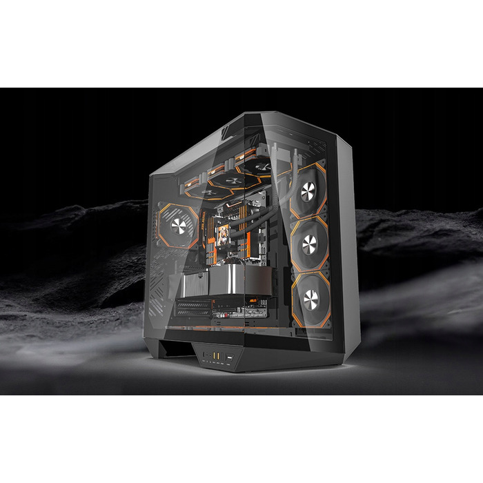 Корпус для ПК DarkFlash DY470 ATX Midi Tower, 4 вентилятори, ігровий