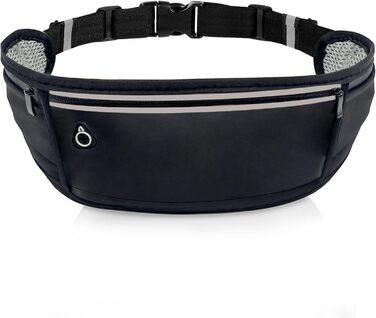 Пояс-сумка для бігу та спорту: водонепроникний пояс з 3 кишенями для телефону (до 18.3 см)