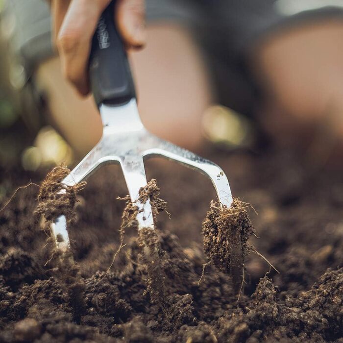Культиватор садовий Fiskars Xact, гумова ручка, 32 см