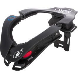 Захист шиї O'NEAL Tron для мотокросу, MTB, дорослий, розмір M, чорний, 2 зони регулювання, 2 передні подушки, фронтальний замок
