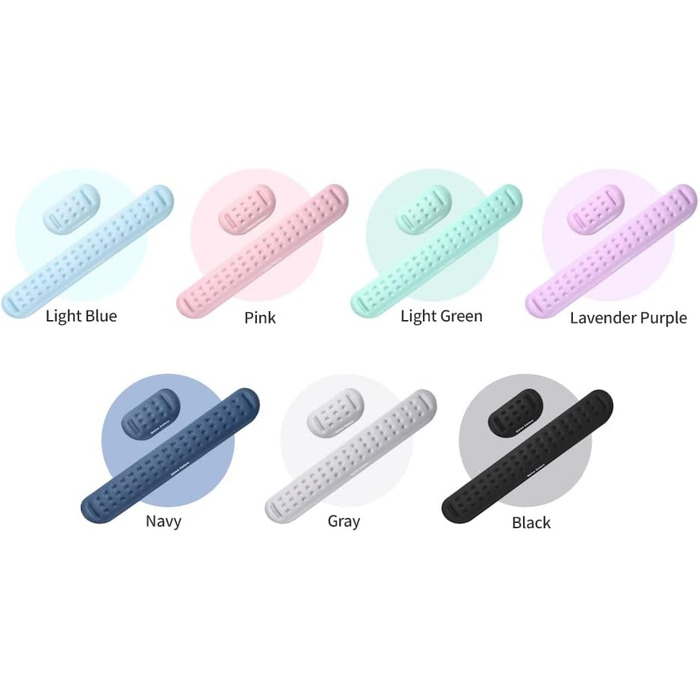 Підкладка для зап'ястя Univo Colors Marineblau: Memory Foam, Ергономічна, для Комп'ютера, Ноутбука, Ігрових Мишей та Клавіатури