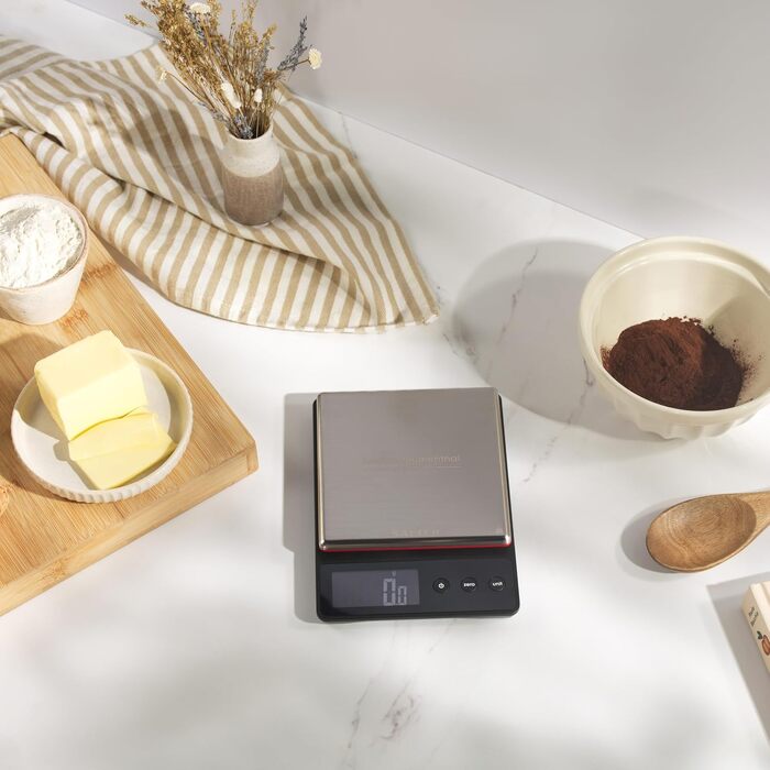 Цифрові кухонні ваги Heston Blumenthal by Salter 1140A HBBKDR, stainless steel, до 5 кг, точність 0.5 г, функція тари та вимірювання рідин