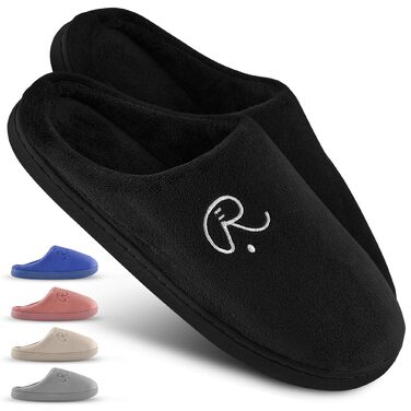 Тапочки домашні жіночі та чоловічі, розмір 35-48, неслизькі для дому та гостей | Виберіть улюблений колір | Зимові, літні, для дому та вулиці (Чорний, 41/42 EU)