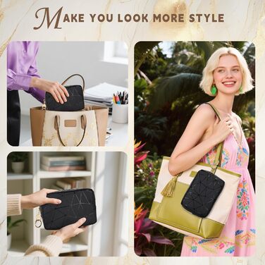 Косметичка жіноча мініатюрна Kometik, органайзер для косметики, дорожня косметичка, валізка, чорний та бежевий