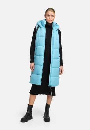 Жіноча степкова жилетка Navahoo з капюшоном, тепла, для активного відпочинку (L, небесно-блакитний)