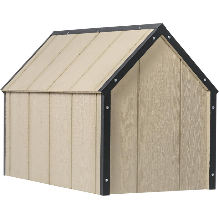 Будка для собак Outdoor маленьких порід – дерев'яна будка для собак, водостійкий дах 76 x 99 x H80 см, розмір S, Timbela M401-1, розмір M, 76x99xH80cm, натуральне дерево (розмір M, 57x95xH68cm, LP SmartSide дерев'яні панелі)