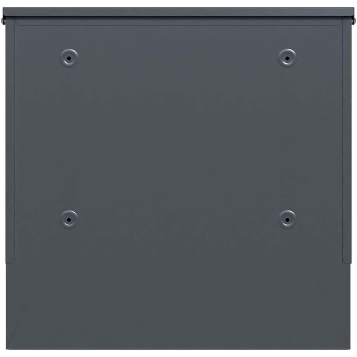 Поштовий ящик настінний SCHARTEC SPB-6 дерев'яний світло-сірий та антрацит з газетницею, сучасний, великий