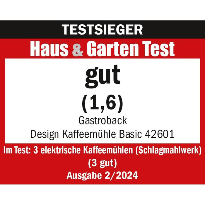 Кавомолка Gastroback 42601 Design Basic, нержавіюча сталь, 5 режимів помолу, для фільтр-кави та еспресо, сіра