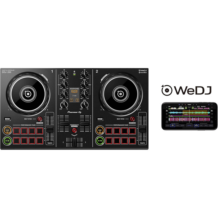 DJ контролер Pioneer DDJ-200 Smart для смартфонів та ноутбуків
