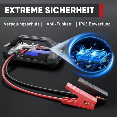 Бустер-стартер LOKITHOR JA300 з компресором 150 PSI та Powerbank 1500A для автомобіля