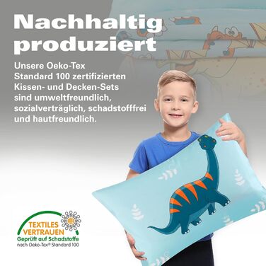 Комплект постільної білизни BaSaTex для дітей (100x135 см + 40x60 см) | 100% поліестер мікрофібра | З блискавкою | Дизайн 