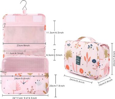 Жіноча сумочка для туалетних аксесуарів Lychii, рожева. Органайзер для подорожей, валіза та ручної поклажі