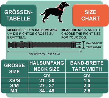 Преміум нашийник для собак DEY Air Mesh | Регульований | для малих, середніх та великих собак | багато кольорів та розмірів | нашийник для собак та котів | нашийники для собак | нашийник для цуценят | Рожевий, M [M/L] - 2,5 x 34-49 см Рожевий
