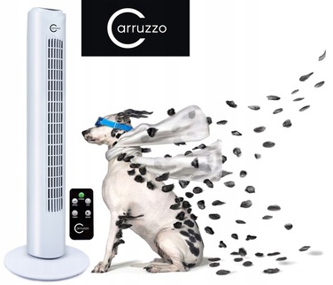 Колонний вентилятор Carruzzo Tower OSCY1, білий