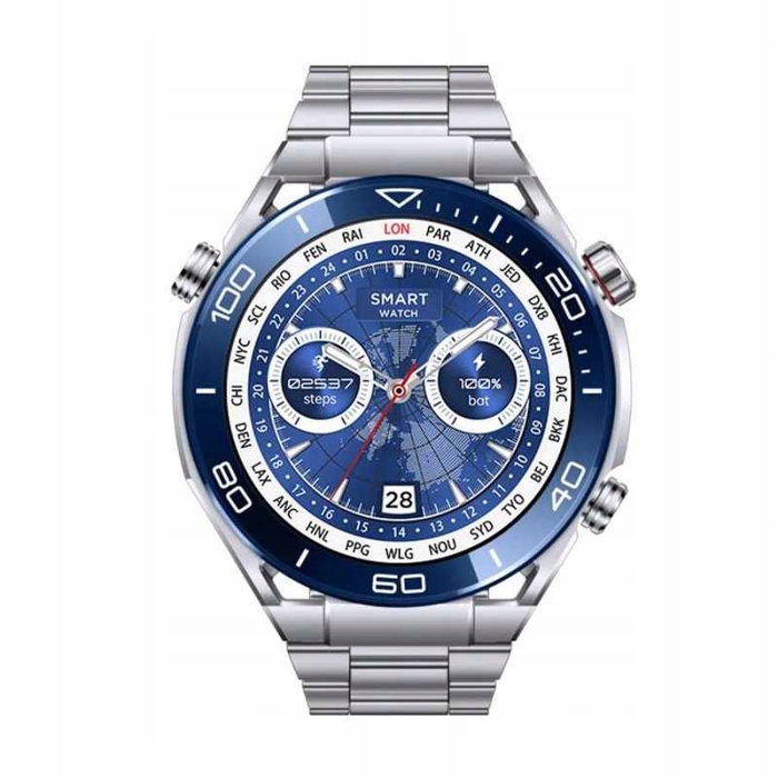 Чоловічий смартгодинник Smart-Trend SMARTWATCH PRO SILVER, чорний