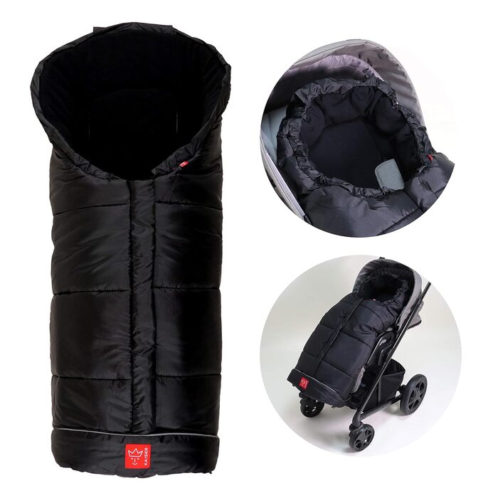 Дитячий зимовий конверт Kaiser Naturfelle Iglu Thermo Fleece чорний