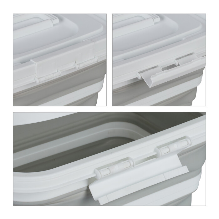 Collapsible Storage Basket with Lid