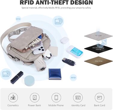 Сумка жіноча через плече MUIIKOLA кросбоді, екошкіра, бежево-сіра, з регульованим ремінцем