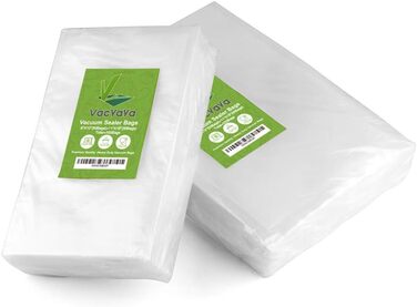 VacYaYa 100-Piece Bag Set: 20x30cm (50) and 28x40cm (50) Vacuum Bags for Food, BPA-Free Vacuum Sealer Bags for Vacuum Sealers and Foil Sealing Devices, Suitable