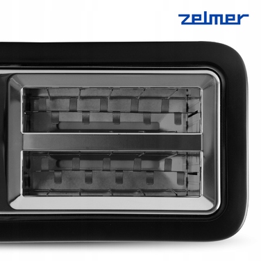 Тостер Zelmer ZTS7990, чорний, 7 рівнів просмаження, 750 Вт, на 2 скибки