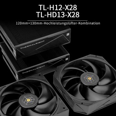 Thermalright Royal Pretor 130: Кулер CPU з 6 тепловими трубками, сумісний з Intel LGA115X/1200/2011/1700/1851 та AM4/AM5, охолодження для ПК