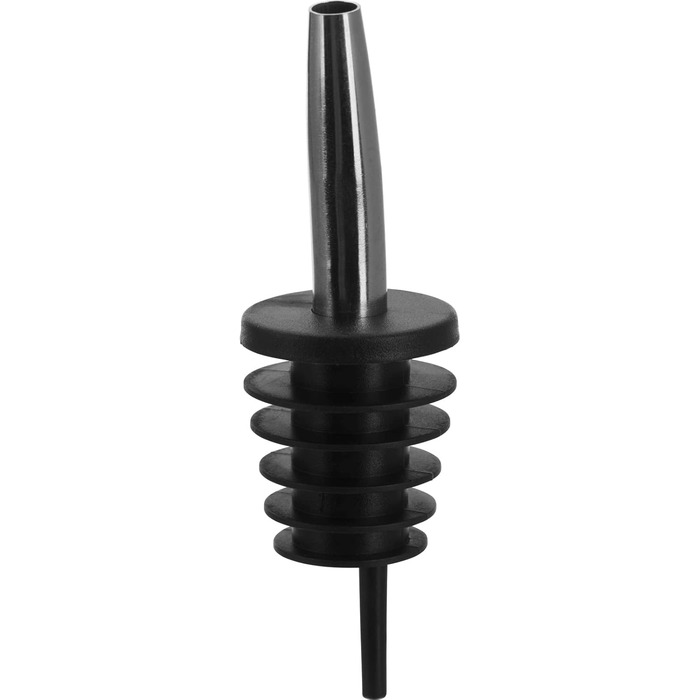 Наливник для пляшок Westmark Inox Eco-Pour, нержавіюча сталь, з кришкою та повітряною трубкою, чорний/хромований, 45372280