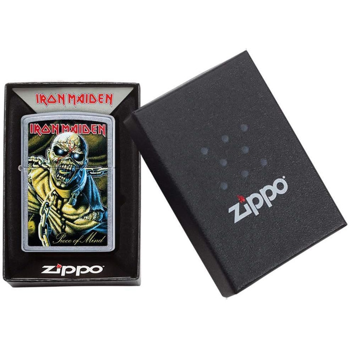 Запальничка Zippo Iron Maiden унісекс, хромована, штормова