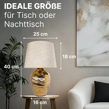 ARTE LAMP Poppy LED лампа настільна з кабелем – Хром/Біла настільна лампа з абажуром з білого текстилю для вітальні та спальні (Хром)