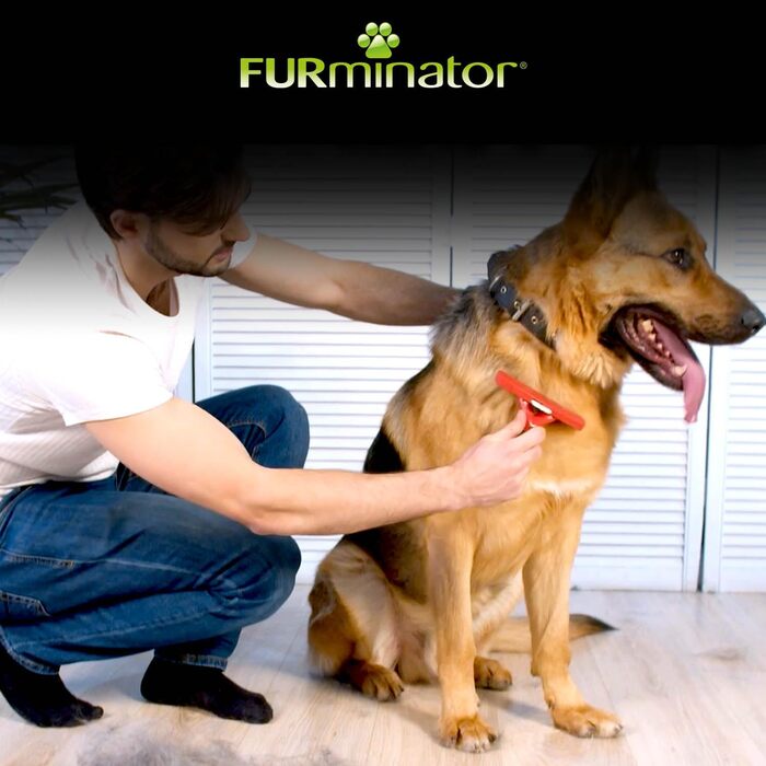 FURminator для собак XL: щітка для видалення підшерстка з довгим волоссям. Покращений дизайн Clear для дуже великих собак